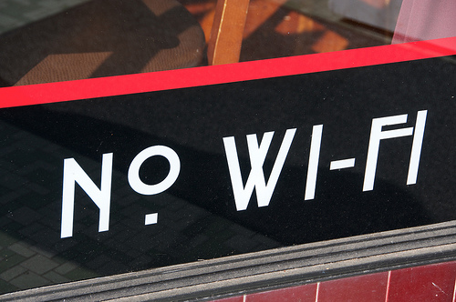 no w-ifi sign