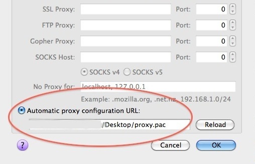 proxy settings